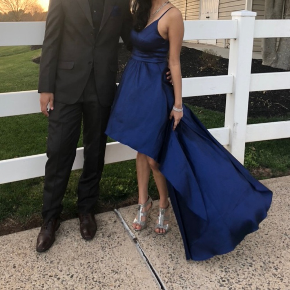 Blue prom dress